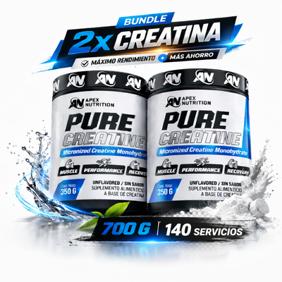 Pack 2X APEX Pure Creatine 700 g | 140 servicios